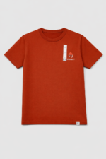 Premium Soft Textured T-shirt in Orange