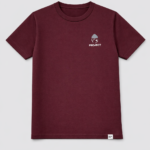 Premium Soft Textured T-shirt in Maroon