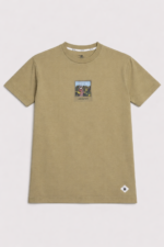 Premium Soft Textured T-shirt in Sand - Image 2