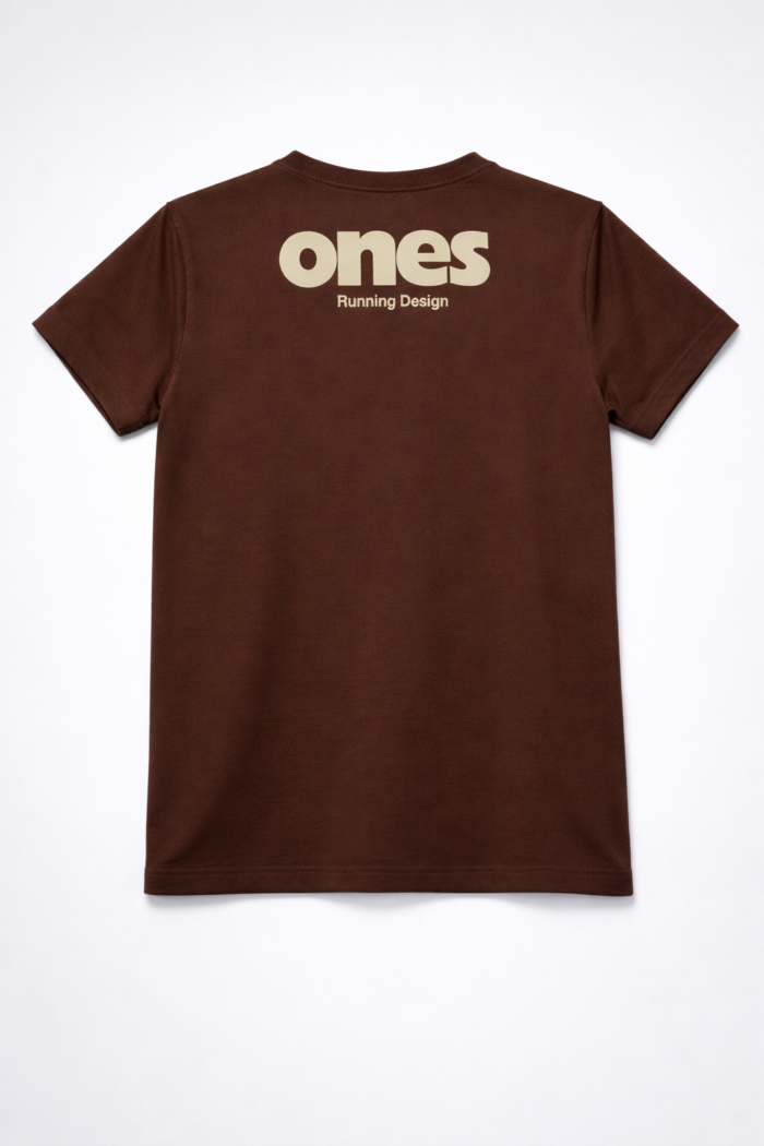 Premium Soft Textured T-shirt in Brown - Image 3