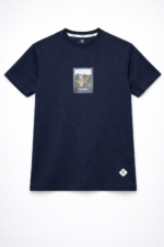Premium Soft Textured T-shirt in Blue - Image 4