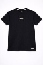 Premium Soft Textured T-shirt in Black - Image 4