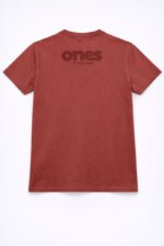 Premium Soft Textured T-shirt in Maroon - Image 2