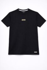 Premium Soft Textured T-shirt in Black - Image 2